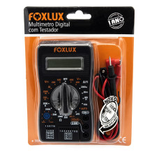multimetro digital eletron - foxlux 9v