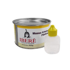 Massa adesiva plástica branca 400g - IBERÊ