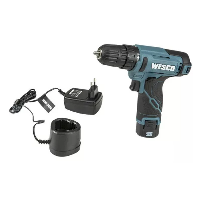 Parafusadeira Furadeira A Bateria 10mm Ws2556 Luz Led Wesco